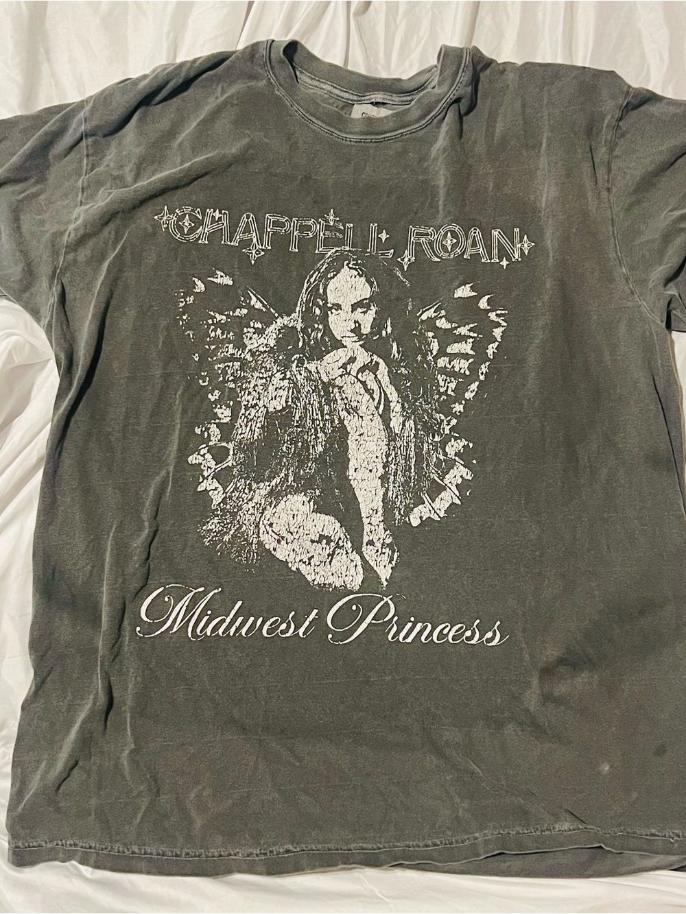 Chappell Roan 'Midwest Princess' Graphic Tee - Charcoal Men’s XL
